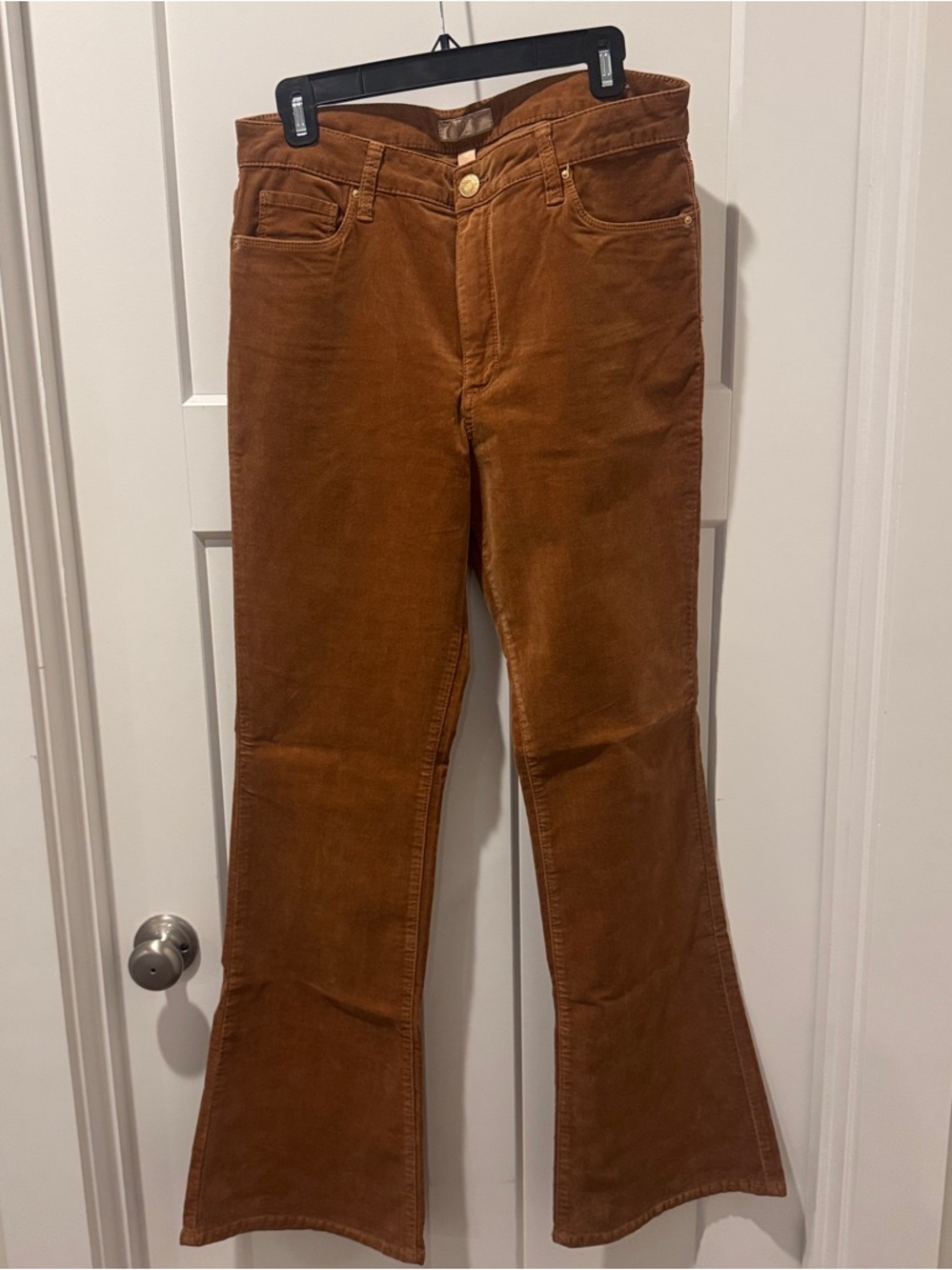 Kut from the Kloth Annan Fab Ab High Rise Flare Corduroy Pants - Picture 3 of 6